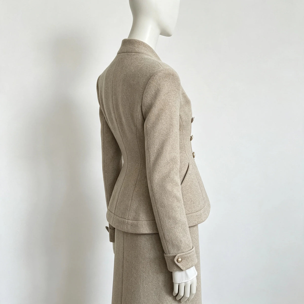 Asymmetric Sculpted Waist Blazer
