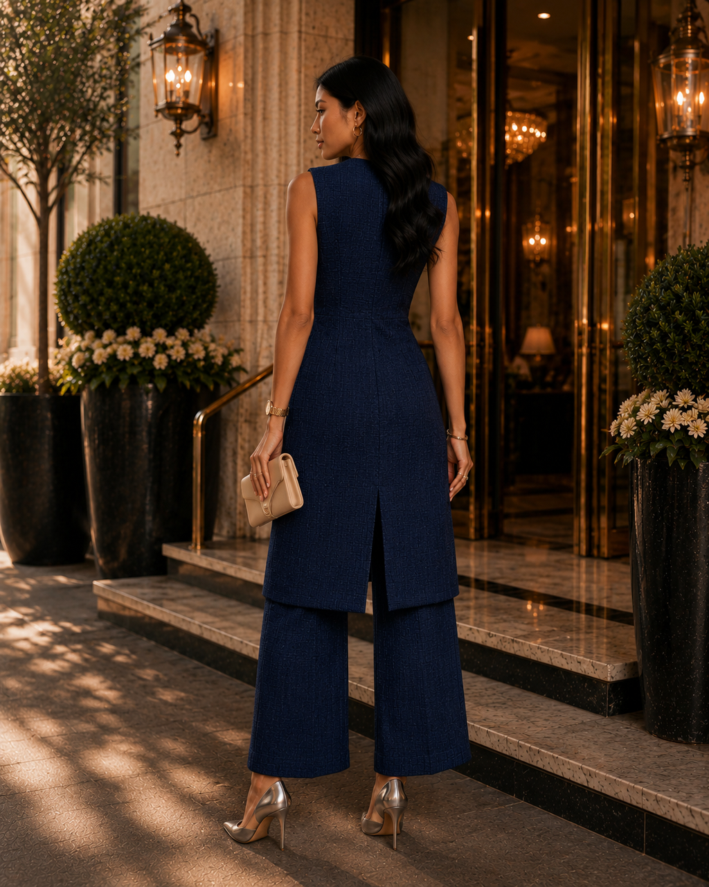 Longline Tailored Waistcoat Co-ord Set