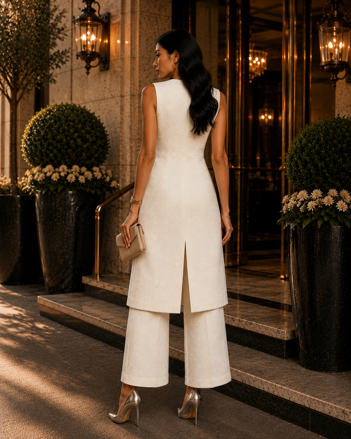 Longline Tailored Waistcoat Co-ord Set
