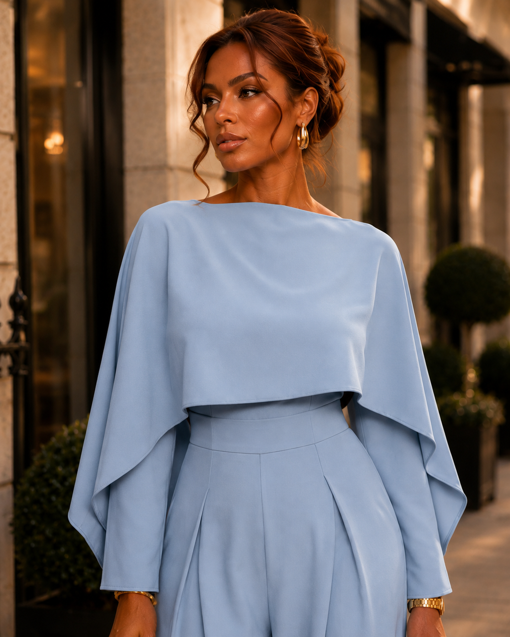 Long Sleeve Wide Leg Jumpsuit