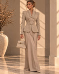 Asymmetric Sculpted Waist Blazer