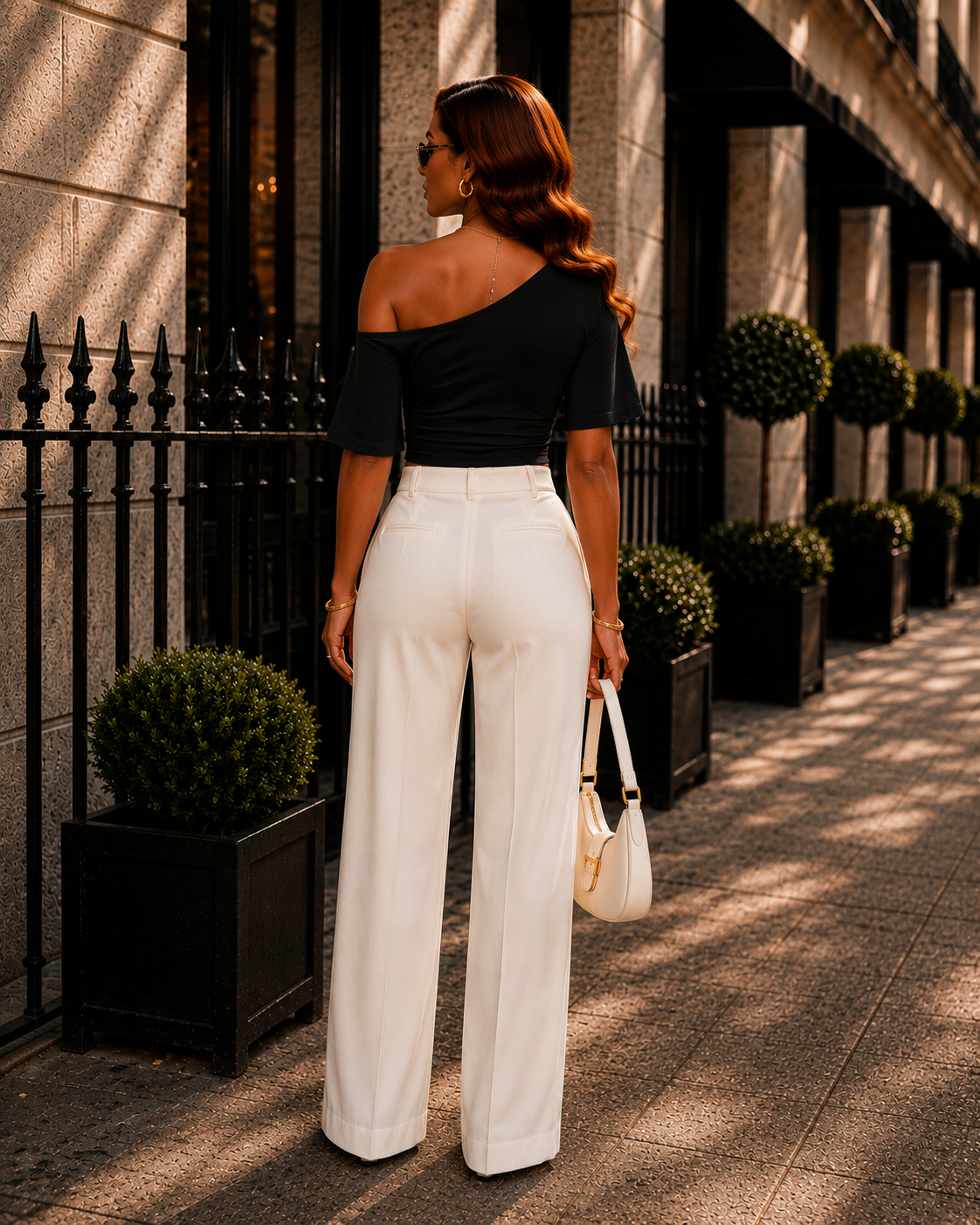 One Shoulder Ruched Top