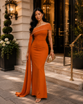 Embellished Off Shoulder Maxi Dress